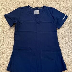 Sketchers Navy Blue Scrub Top
